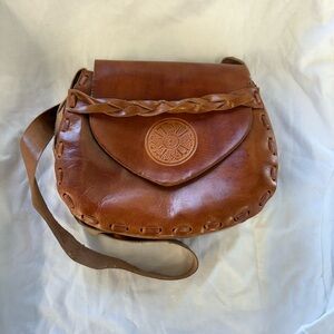Brown Leather Women Bag